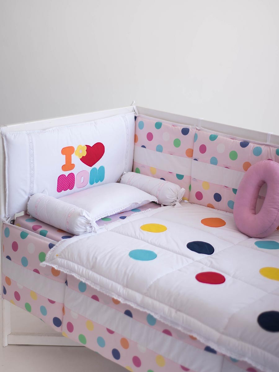 Buy SEJ Mama's Princess 10 Piece Baby Cot Bedding Sets - Lalaland.pk