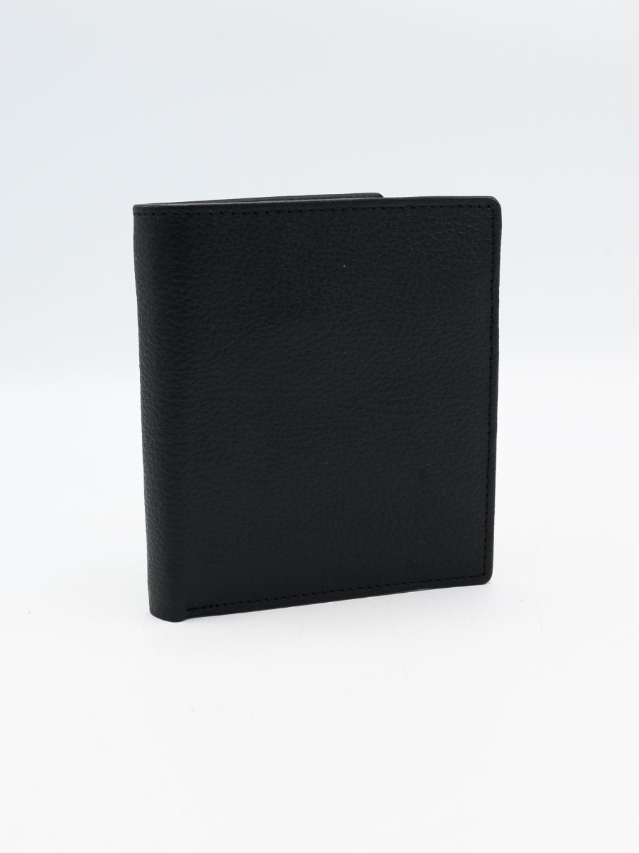 Buy Sheikh Leather Black Cow Leather Book Wallet for Men