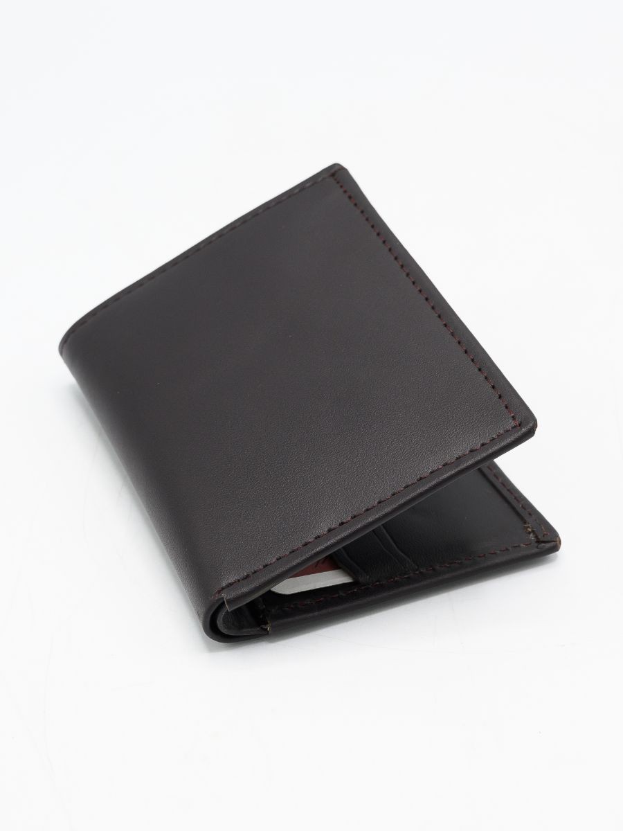 Buy Sheikh Leather Black Cow Leather Book Wallet for Men