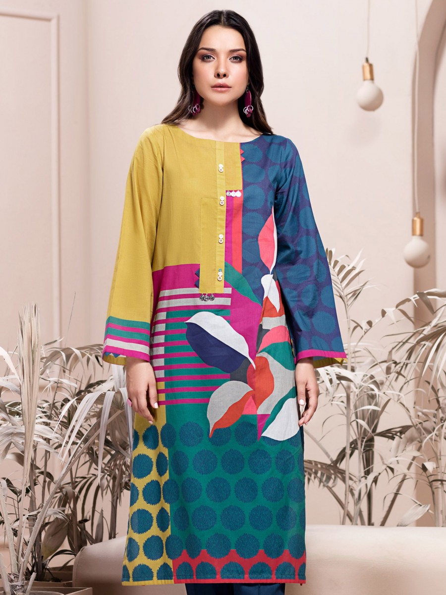 Buy Limelight Multicolored Printed Unstitched Lawn Shirt for Women ...
