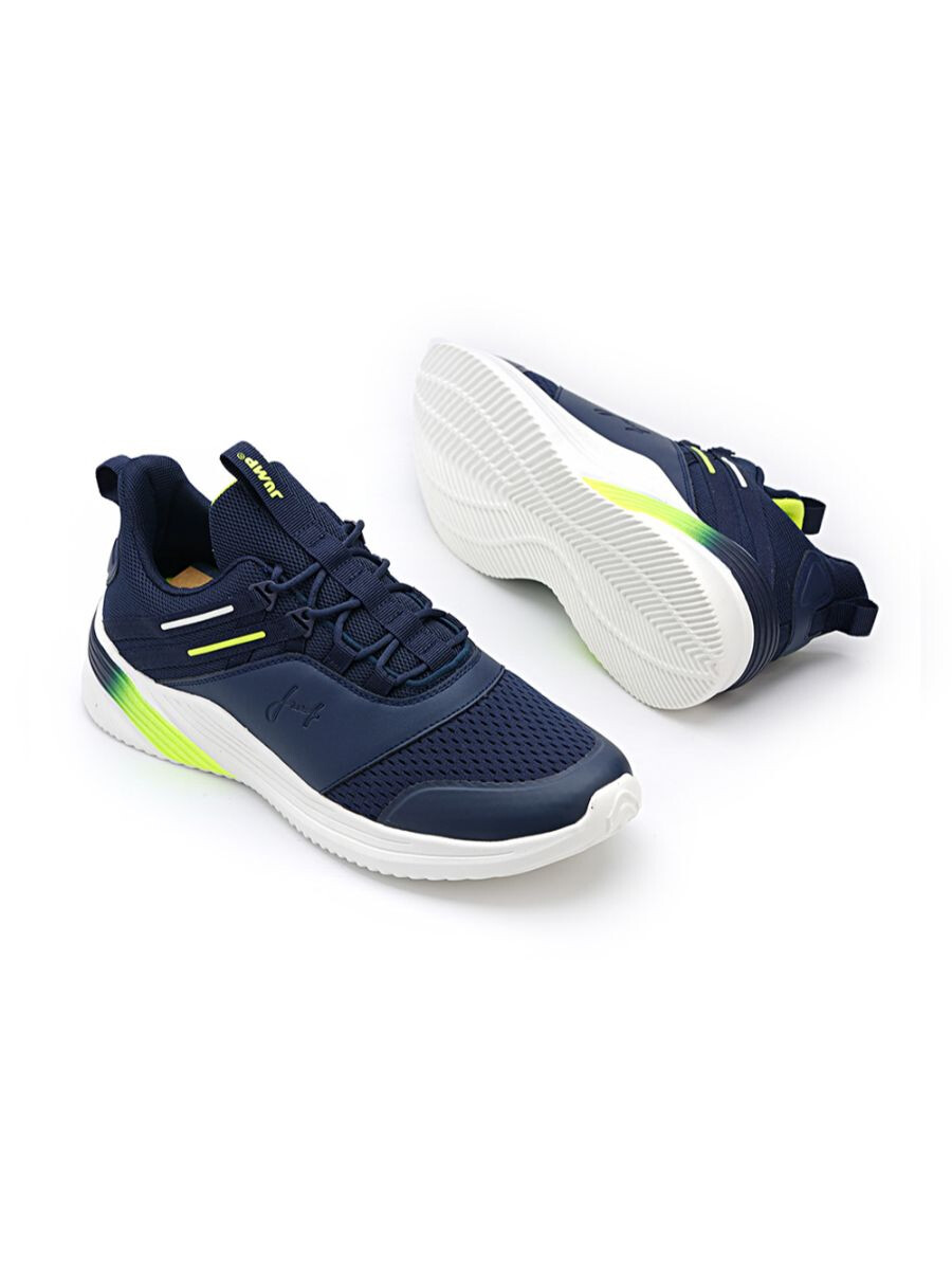 Buy Jump Men's Running Shoes NVY-LIME Online - Lalaland.pk